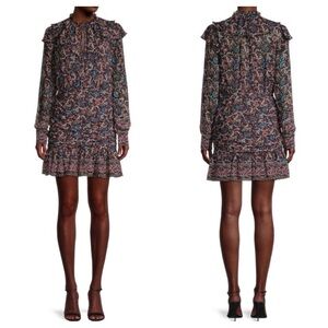 NWT VERONICA BEARD
Jaylene Paisley-Print Silk Mini Dress (1)